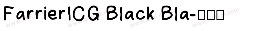 FarrierICG Black Bla字体转换